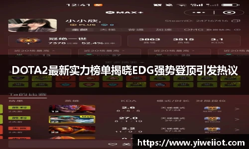 DOTA2最新实力榜单揭晓EDG强势登顶引发热议